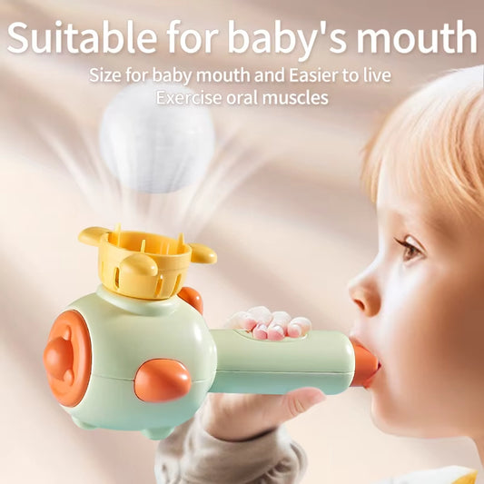 3-in-1 Montessori Blow Pipe Ball Toy
